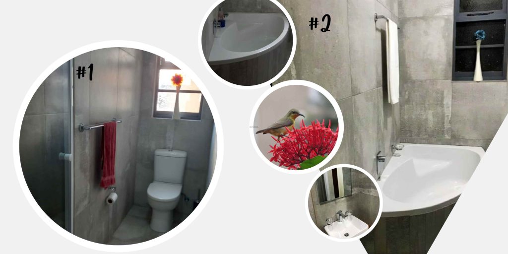 Sunbirds self-catering accommodation bathrooms